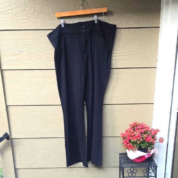 Torrid Black Signature Ponte Stretch Trouser Pants Nwt New 22R - Picture 7 of 16